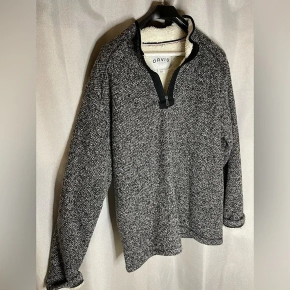 Orvis Mens Signature Quarter Zip Pullover Sweater (gray ,XXlarge )‌‌‌‌‌‌‌‌‌‌ - Picture 4 of 11